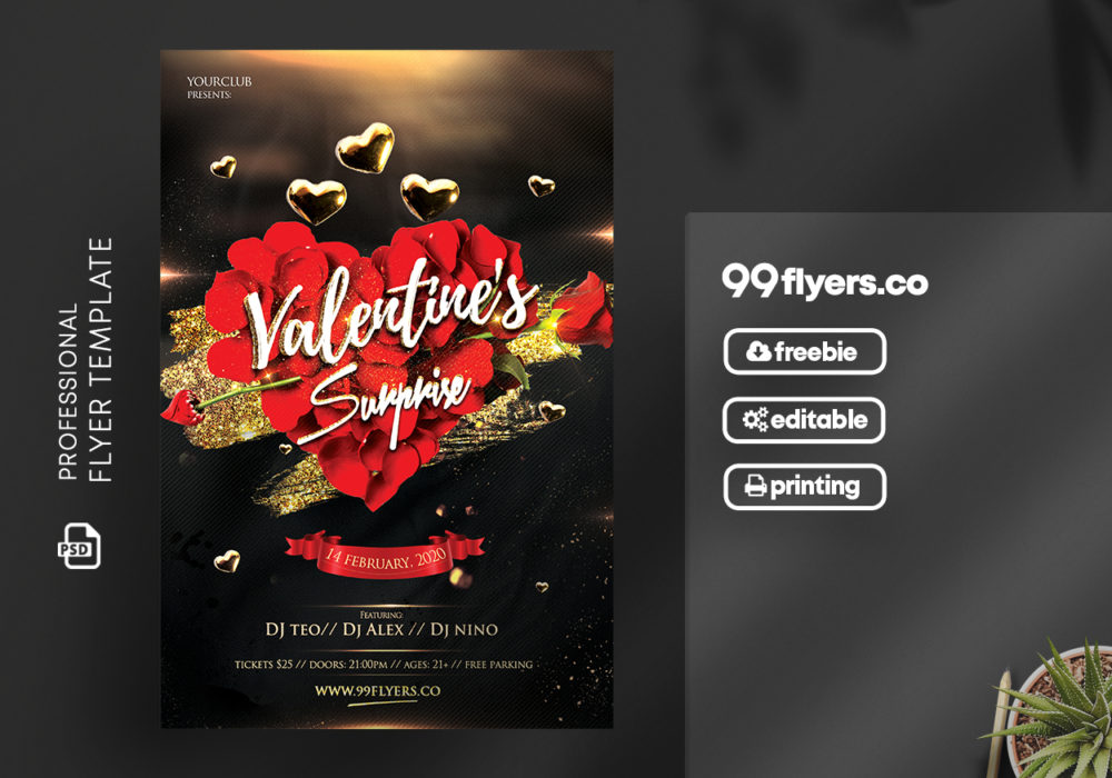 valentines day psd free