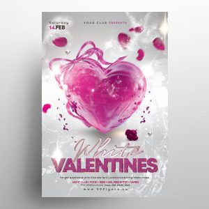 Creative Valentine’s Day PSD Free Flyer Template