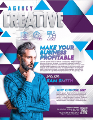 Creative Agency Free PSD Flyer Template