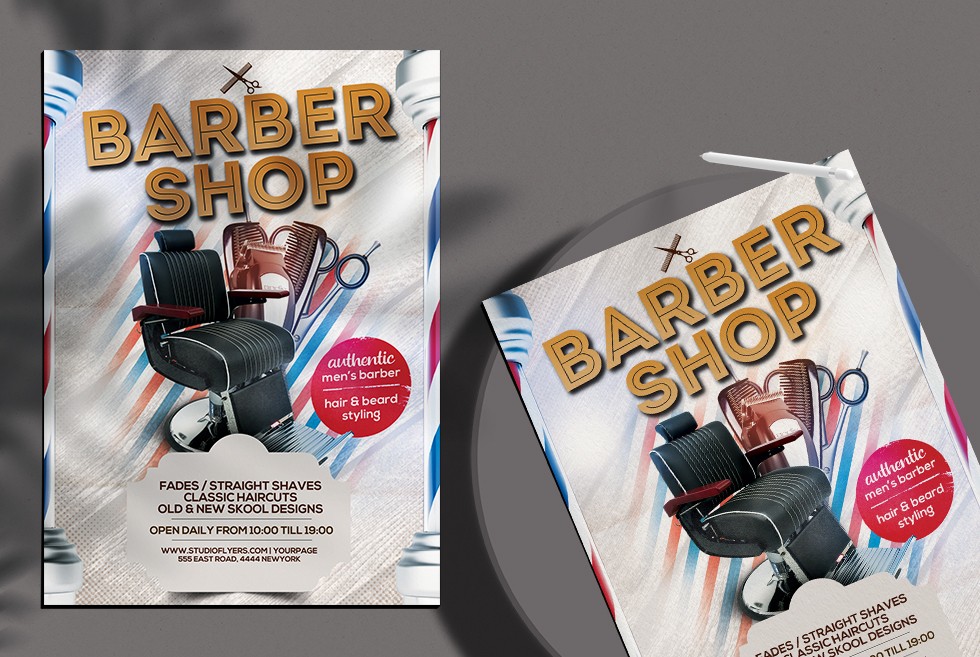 Barber Shop Flyer Template