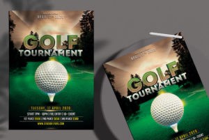 Free Golf Tournament Flyer Template in PSD