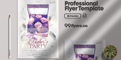 Free Mother’s Day Event Flyer Template in PSD