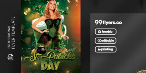 Free St Patricks Day Flyer Template in PSD