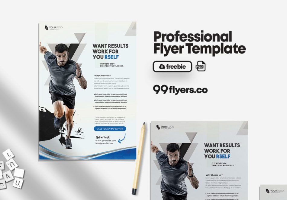 Gym Fitness Flyer PSD Template for Free