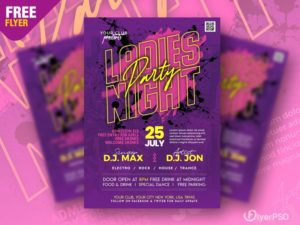 Ladies Night Free PSD Flyer Template