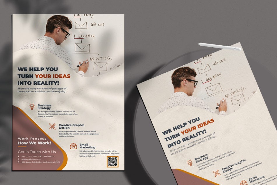 Marketing & Agency Brand Free PSD Flyer