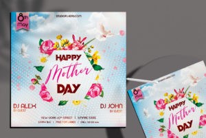 Mother’s Day Party Free PSD Flyer Template