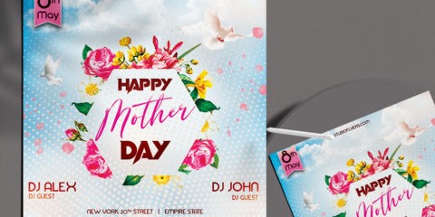 Mother’s Day Party Free PSD Flyer Template