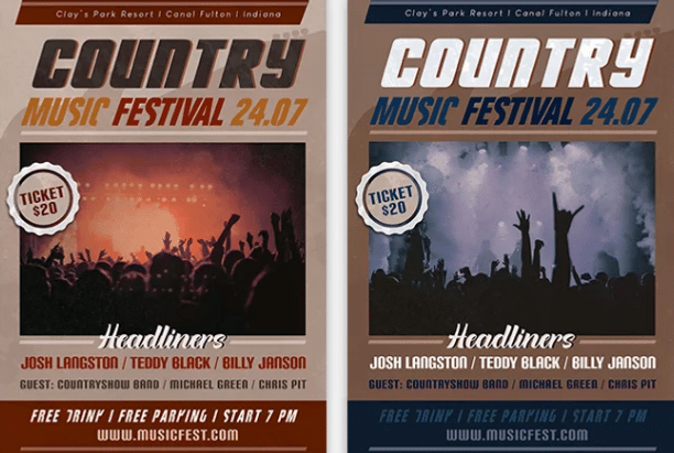 Music Festival Free PSD Flyer Template