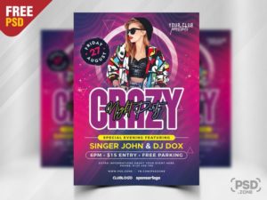 Night Party for Ladies Free PSD Flyer Template