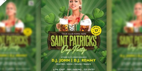 Saint Patrick’s Day Celebration Freebie PSD Flyer