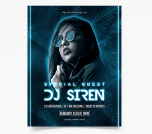 Special Guest PSD Free Flyer Template