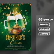 St. Patrick’s Beer Party Flyer Free PSD Template