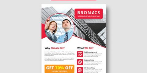 Corporate Free PSD Flyer Template Vol.1