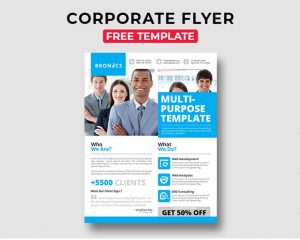 Corporate Free PSD Flyer Template Vol.2