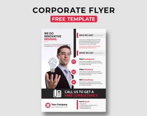 Corporate Free PSD Flyer Template Vol.7
