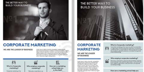 Free Business Corporate PSD Flyer Template