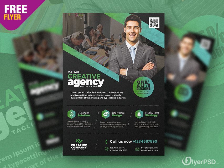 Free Business Promotion Flyer Design Template in PSD