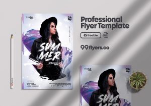 Free Club Night Flyer Template in PSD