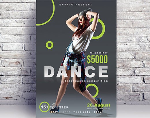 Free Dance Dj Night Flyer Template in PSD - PSDFlyer