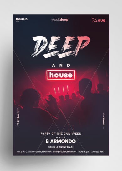 house party flyer background