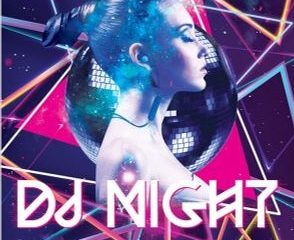 Free Dj Night Party Flyer Template in PSD