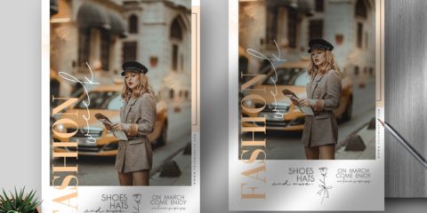 Free Modern Fashion Flyer Template in PSD