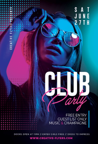 Free Night Club Flyer Template In Psd Psdflyer