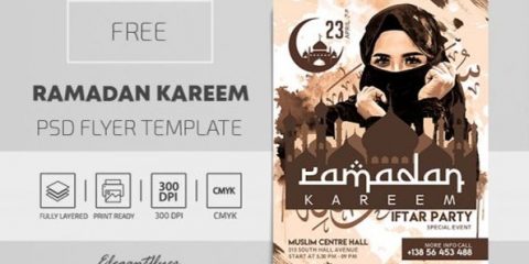 Free Ramadan Kareem Flyer Template in PSD