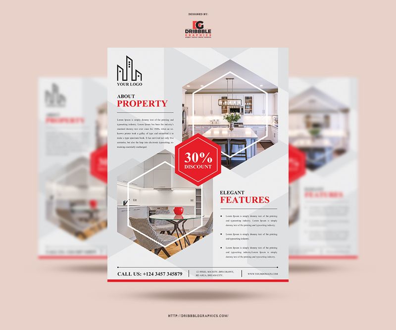 Free Real Estate Flyer Template in PSD