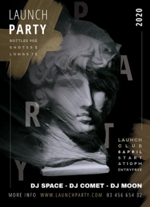 Launch Night Party Flyer Free PSD Template