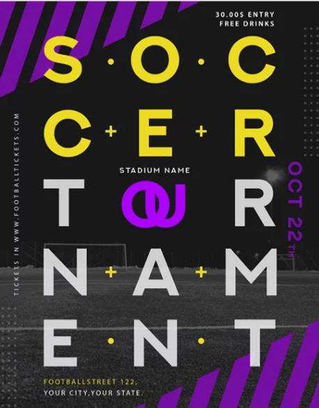 Soccer Turnament Free PSD Flyer Template