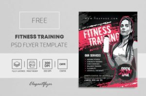 Sport Fitness Flyer – Free PSD Template