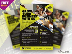 Corporate & Business Free PSD Flyer Template
