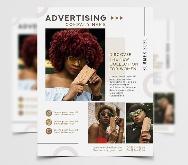 Free Advertising Business Flyer Template in PSD