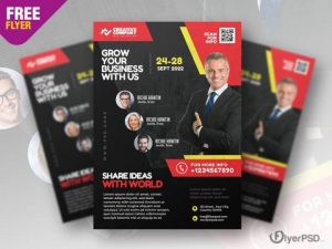 Free Business Event Seminar Flyer Template in PSD