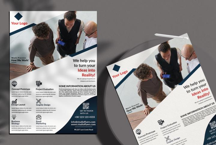 Free Corporate Business Flyer Template in PSD