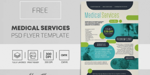 Free Medical Care Flyer Template in PSD