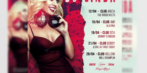 Free Music Vibe DJ Flyer Template in PSD