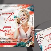 Free Summer Vibes Flyer Template in PSD