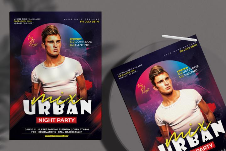 Free Urban Club Party FlyerTemplate in PSD