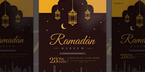 Ramadan Iftar Event Free PSD Flyer Template