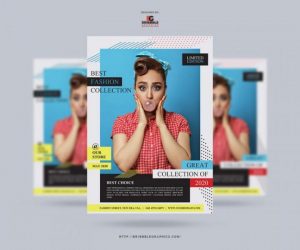 Runway Minimal Fashion Show Free PSD Flyer Template