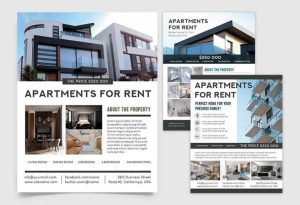 Free Apartments For Sale Flyer Template in PSD