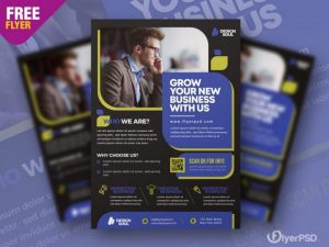 Free Business & Corporate – Clean Flyer Template in PSD