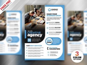 Free Business Marketing Flyer Template in PSD