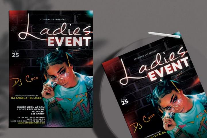 Free Club & Party Flyer Template in PSD