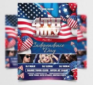 Free Independence Day Flyer Template in PSD