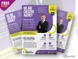 Free Modern Business Ad Flyer Template in PSD