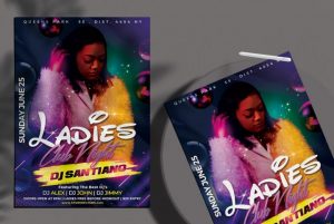 Free Night Party Club Flyer Template in PSD